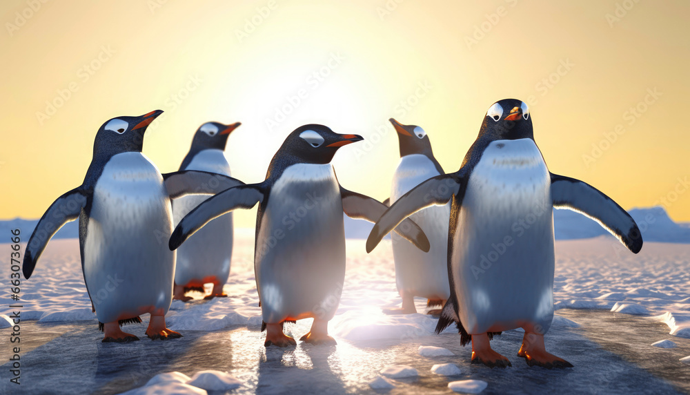Obraz premium penguins