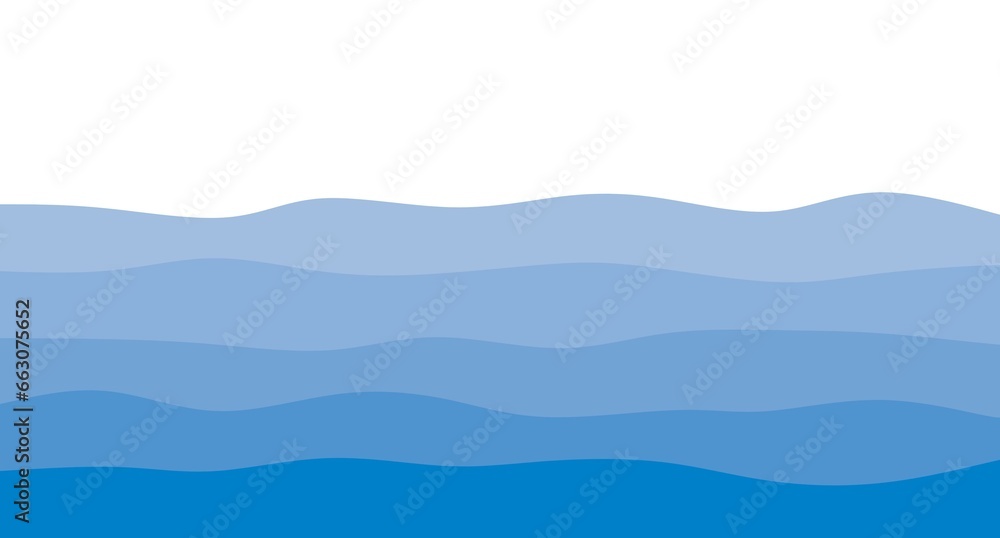 Blue river ocean wave layer background, Blue sea wave background. Ocean abstract waves lines wallpaper illustration. Blue river ocean wave layer background, Blue sea wave background. Ocean abstract waves lines wallpaper illustration.