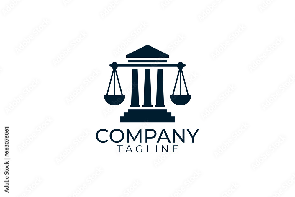Law logo design and vector template Law logo design and vector template