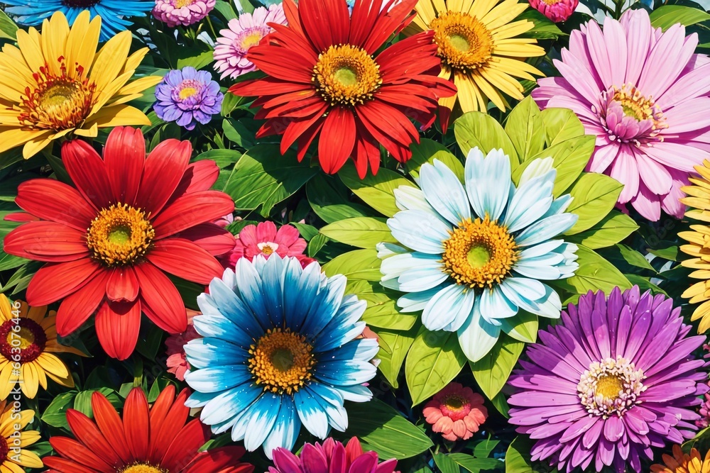 colorful flowers background colorful flowers background