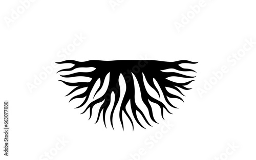 Illustration vector graphic of abstract life root on white background logo design template