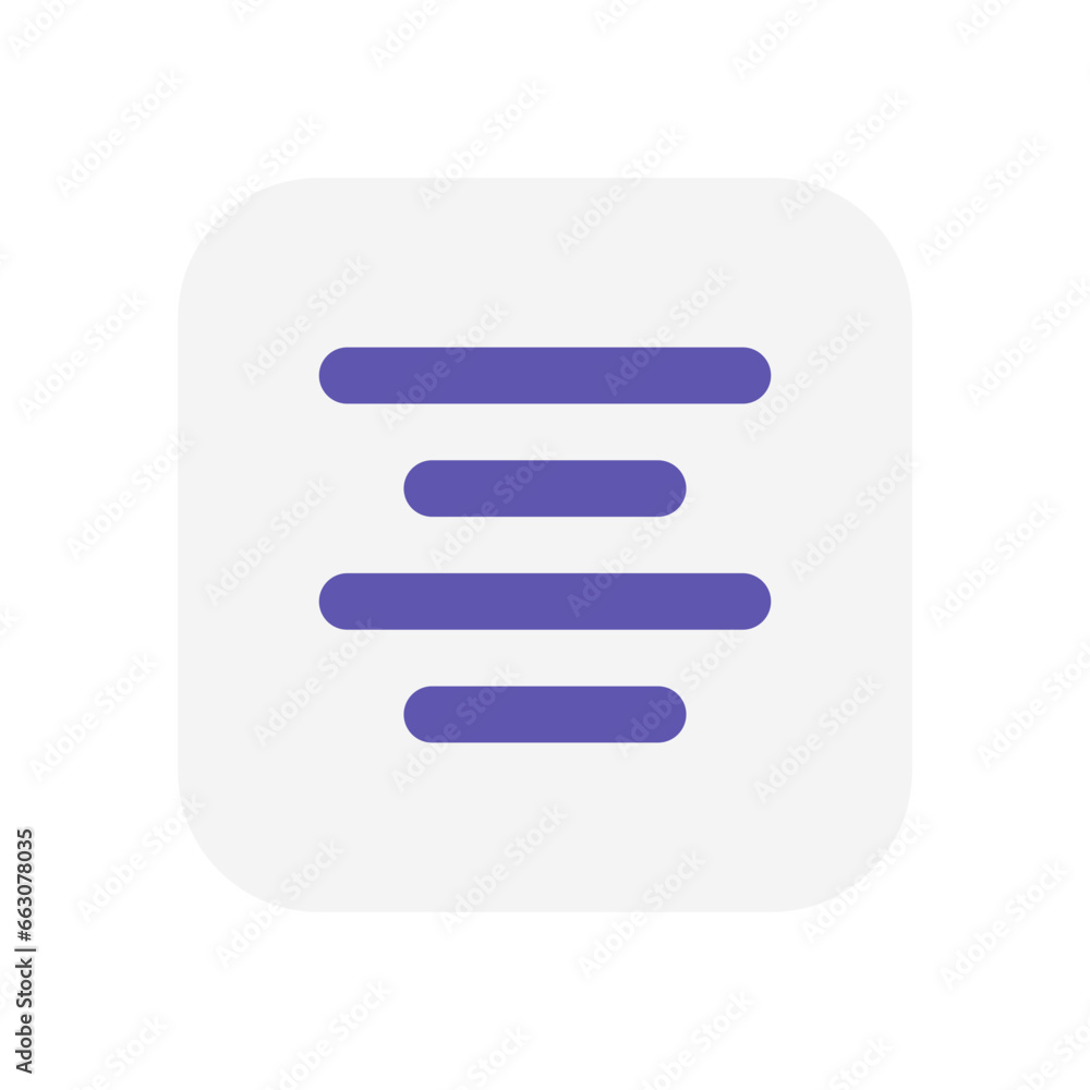 Align center Text editor icon flat in vector format Align center Text editor icon flat in vector format