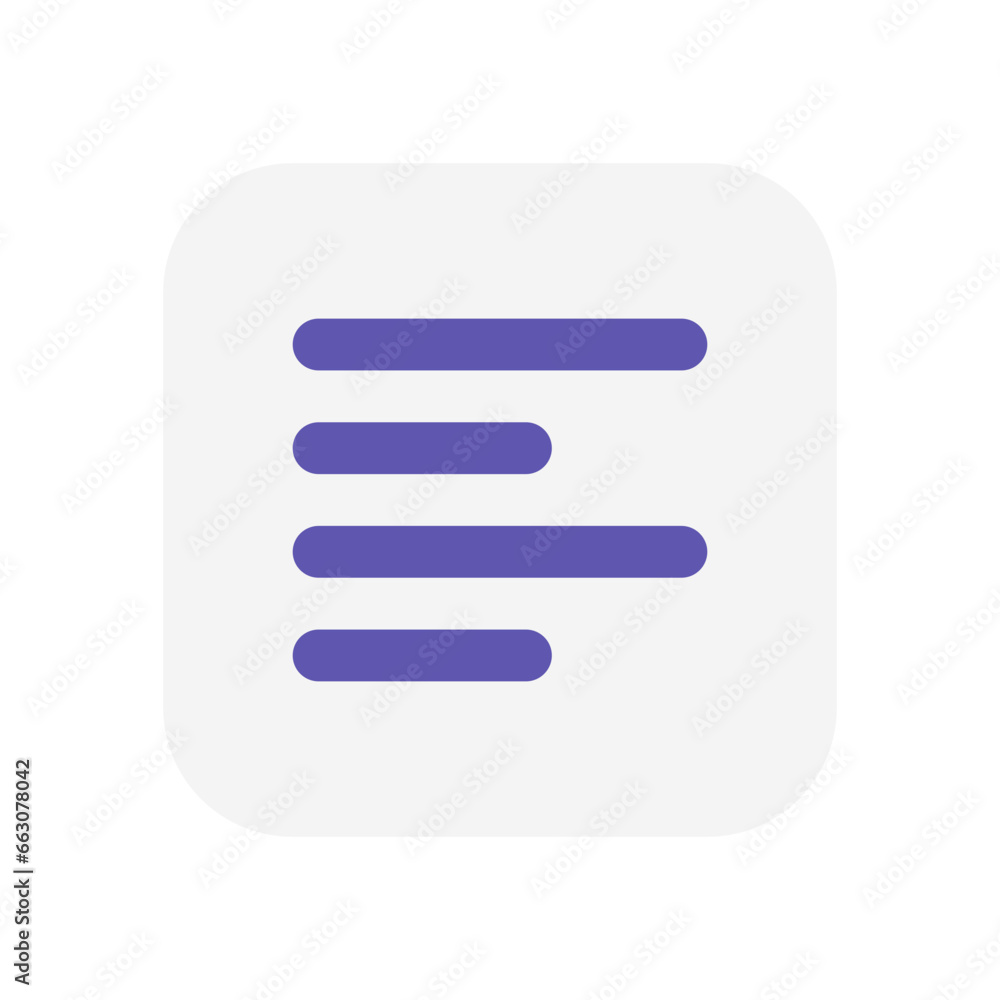 Align left Text editor icon flat in vector format Align left Text editor icon flat in vector format