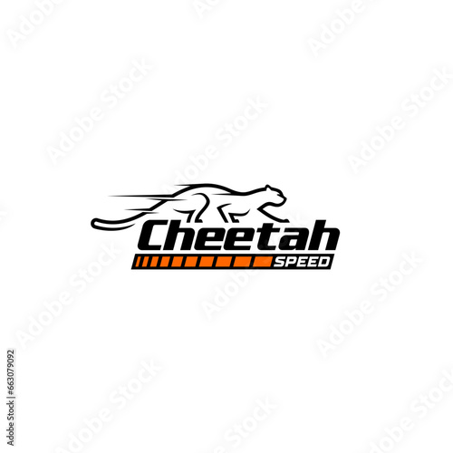 Cheetah logo design. Vector illustration of abstract Cheetah shape. modern logo design vector icon template