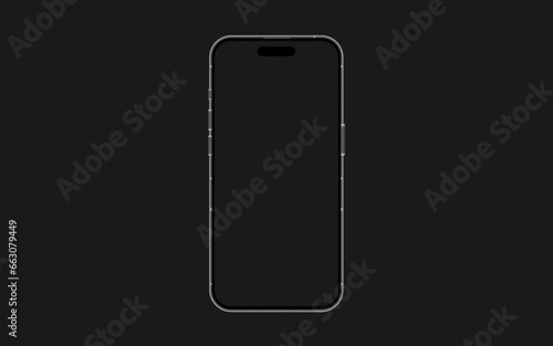 Mobile phone mockup, Smartphone black template, Telephone vector mock up, Phone technology illustration, Simple smart phone mock 