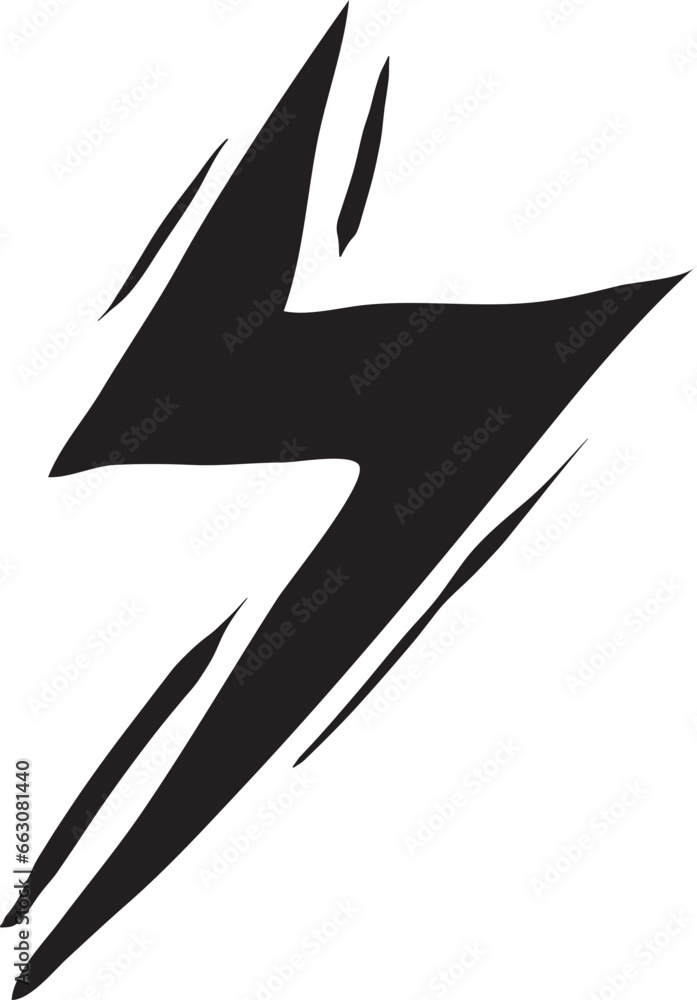 Fototapeta premium Lightning Brush Illustration Element