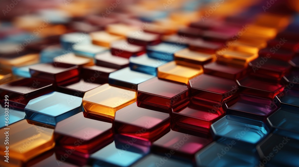 Fototapeta premium Gradient Hexagonal Background , Background Image,Desktop Wallpaper Backgrounds, Hd