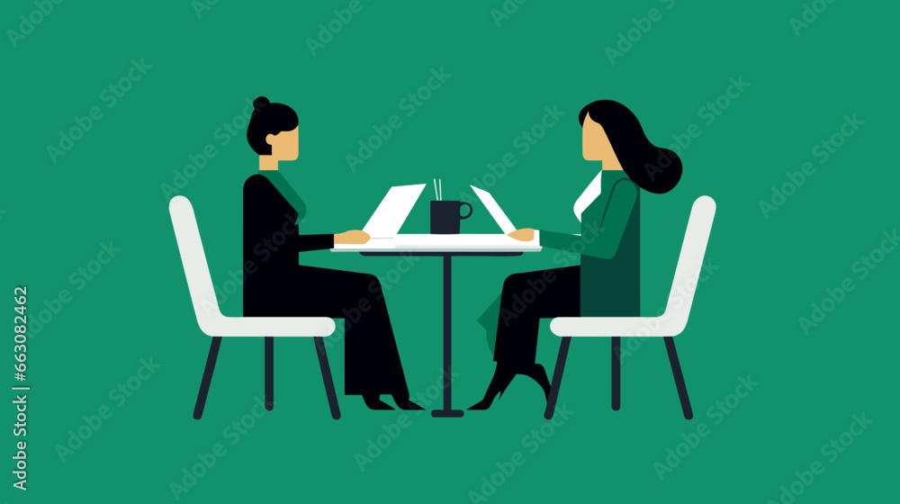 Concept vector illustration of business meeting. Concept vector illustration of business meeting.