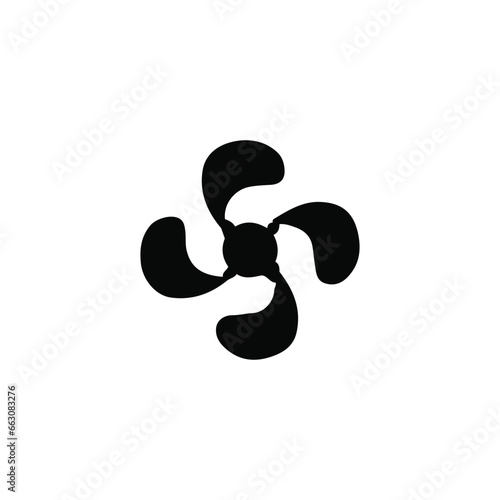 Fan icon. Simple style air conditioning big sale poster background symbol. Fan brand logo design element. Fan t-shirt printing. vector for sticker.