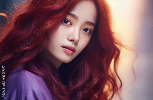 Portrait of an attractive Korean young woman