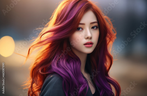 Portrait of an attractive Korean young woman