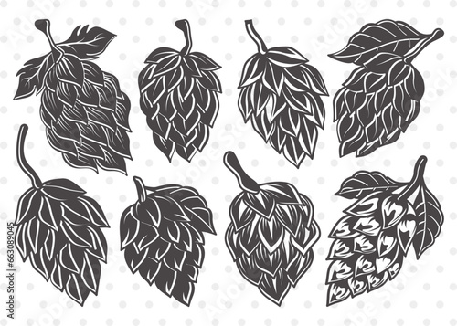 Hops Clipart SVG Cut File | Beer Hops Svg | Beer Gift Svg | Hops Plant Svg | Beer Man Svg | Hops Bundle | Hops Beer SVG | Eps | Dxf | Png