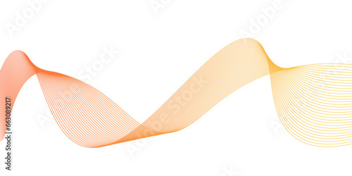 Abstract backdrop with colorful wave gradient lines on white background. Modern technology background, Modern technology background, wave design. Vector illustration,