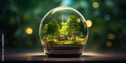 Sustainable Illumination Trees Inside Light Posts