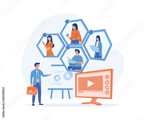 online education concept. for web design, banner, mobile app, landing page, vector flat design. flat vector modern illustration