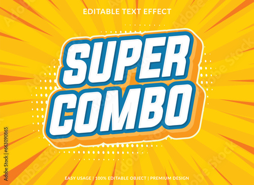 super combo editable text effect template with abstract background use for business logo and brand