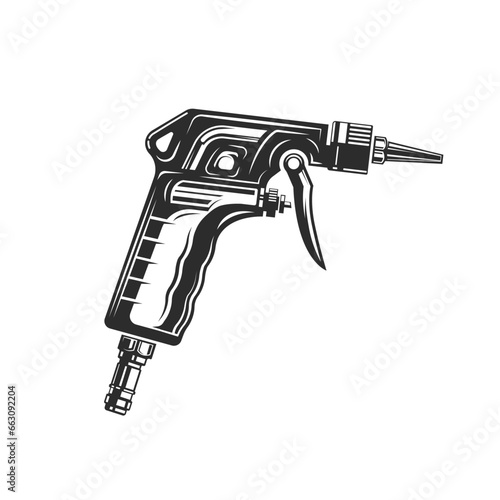 air compressor gun icon vector element web design