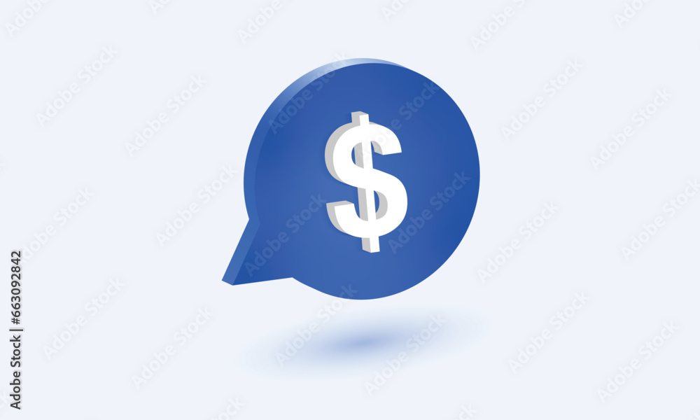 vector dollar icon 3d design illustration vector dollar icon 3d design illustration