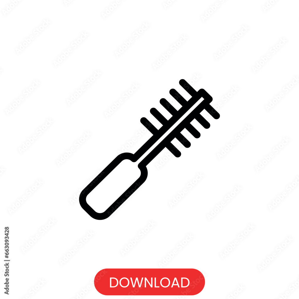 Brush icon vector concept beauty design element web template. Brush icon vector concept beauty design element web template.
