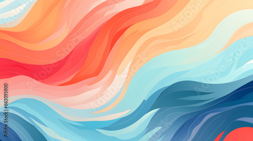 abstract background with waves