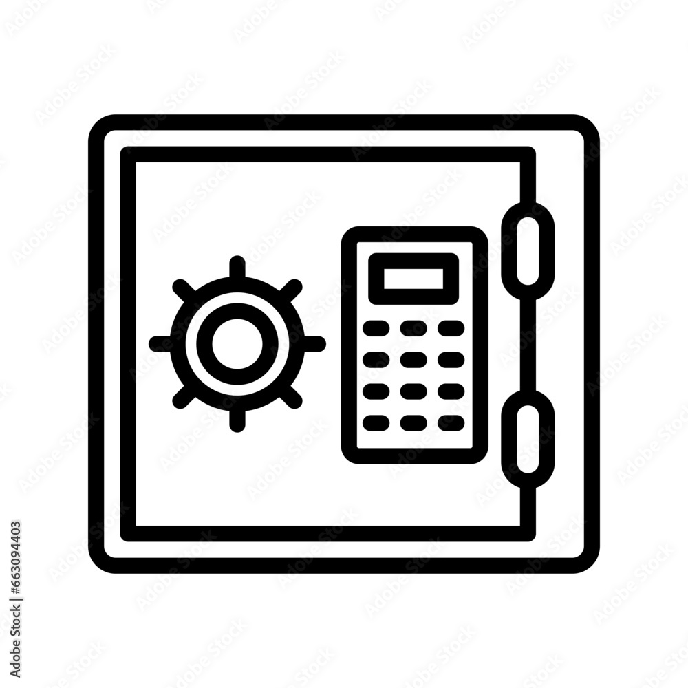 Safety Box icon in vector. Illustration Safety Box icon in vector. Illustration
