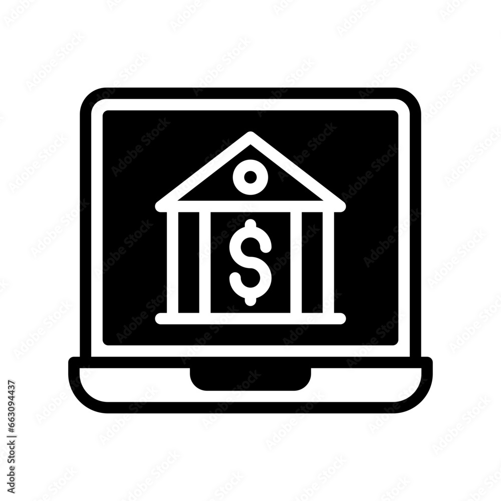 Internet Banking icon in vector. Illustration Internet Banking icon in vector. Illustration