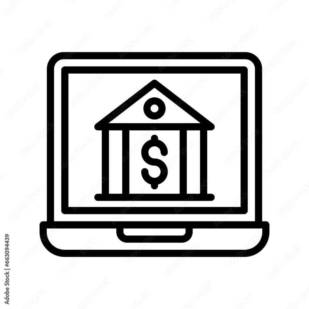Internet Banking icon in vector. Illustration Internet Banking icon in vector. Illustration