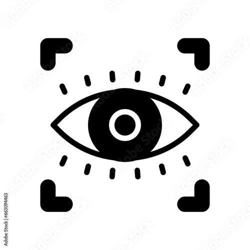 Retina Scanning icon in vector. Illustration