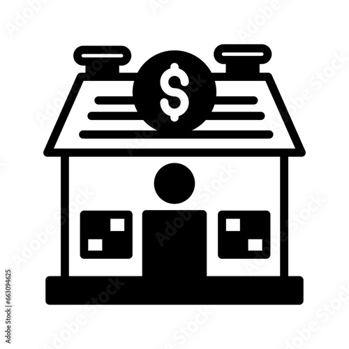Home Finance icon in vector. Illustration