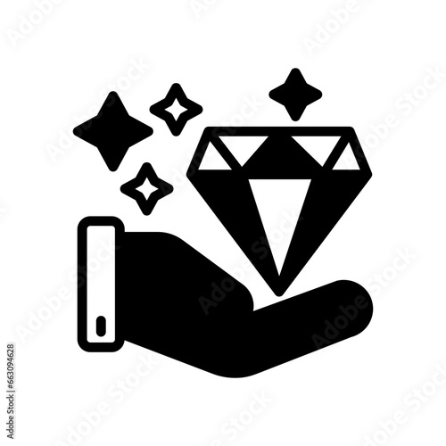 Value icon in vector. Illustration