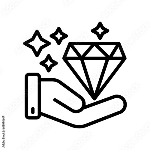 Value icon in vector. Illustration