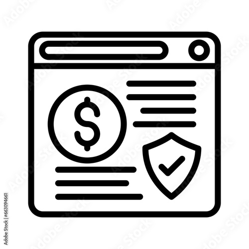 Ebanking Security icon in vector. Illustration