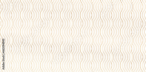 vector illustration Seamless pattern with golden wavy lines on isolated white backgrounds for Fashionable modern wallpaper or textile, book covers, Digital interfaces, prints design templates material