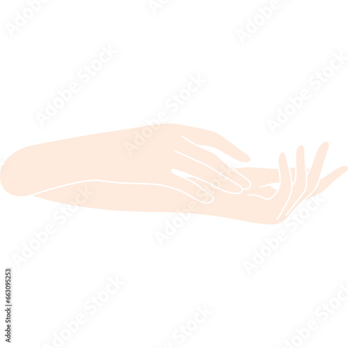 woman hand care silhouette
