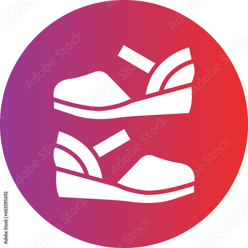 Vector Design Women Shoes Icon Style