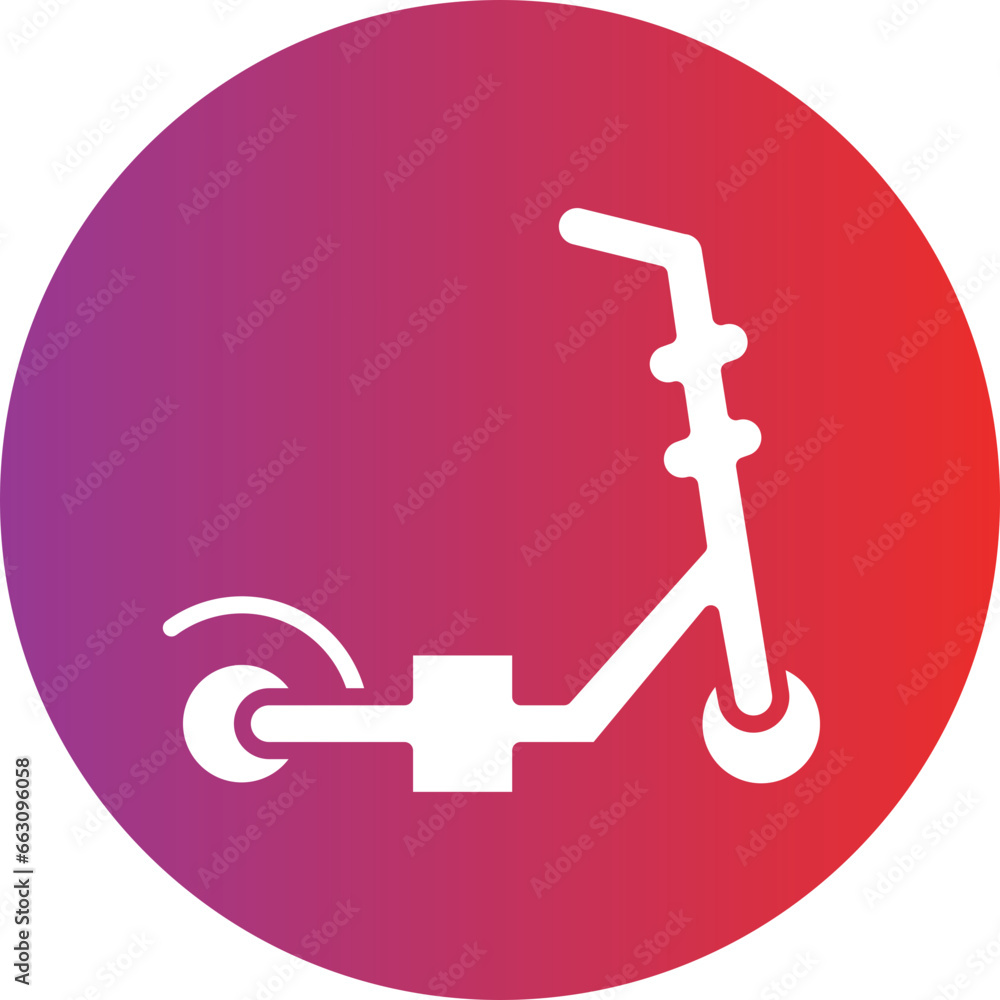 Vector Design Kick Scooter Icon Style Vector Design Kick Scooter Icon Style