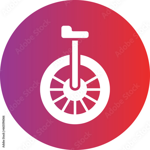 Vector Design Monocycle Icon Style