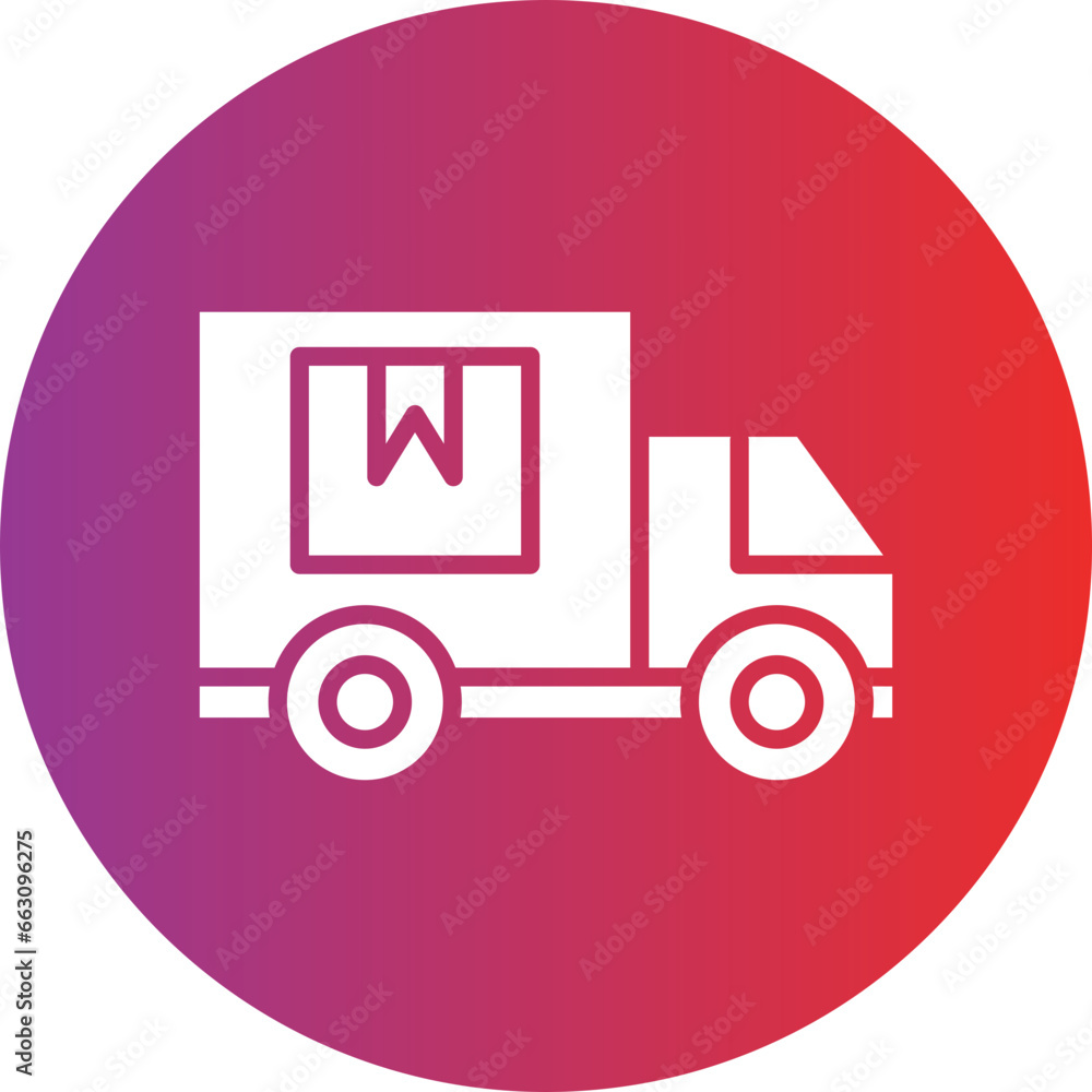 Vector Design Cargo Truck Icon Style Vector Design Cargo Truck Icon Style