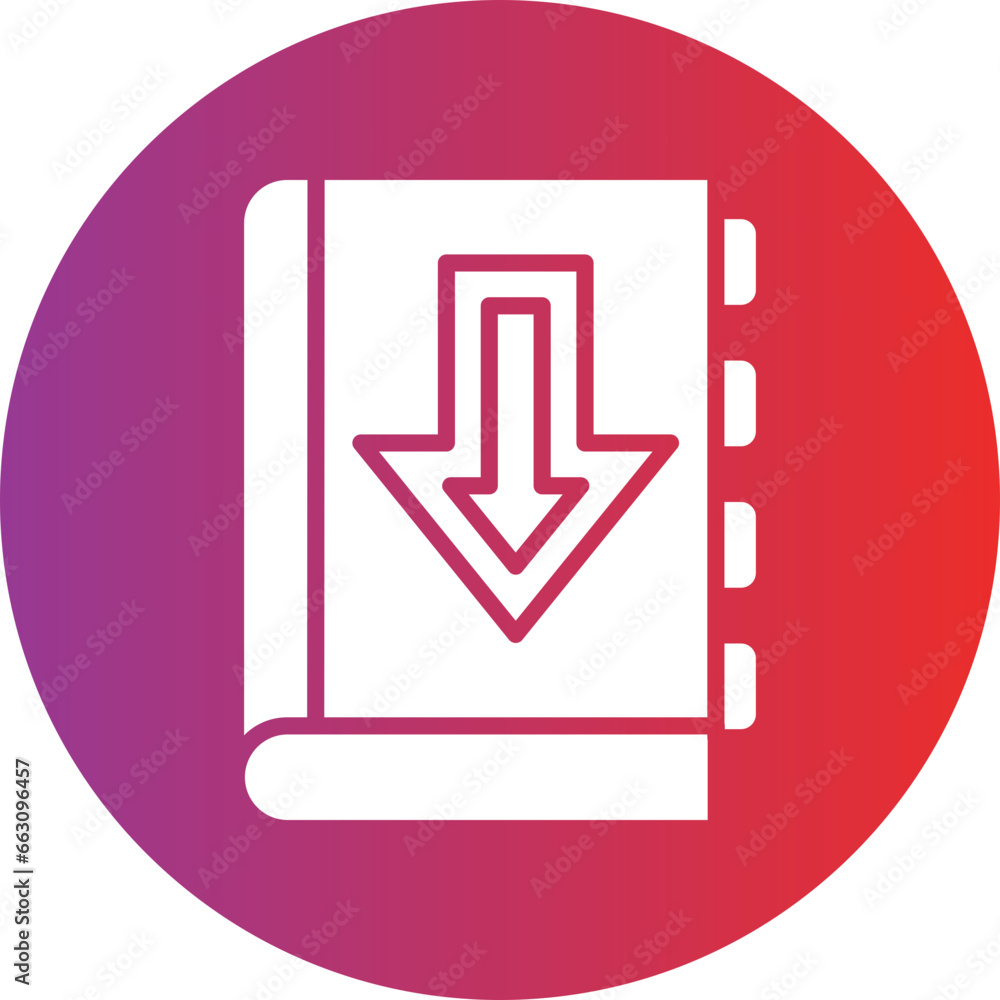 Vector Design Download Book Icon Style Vector Design Download Book Icon Style