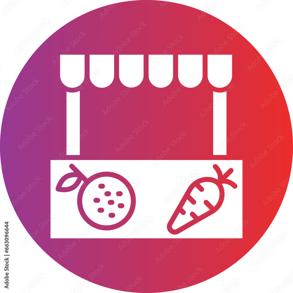 Vector Design Farmer's Market Icon Style Vector Design Farmer's Market Icon Style