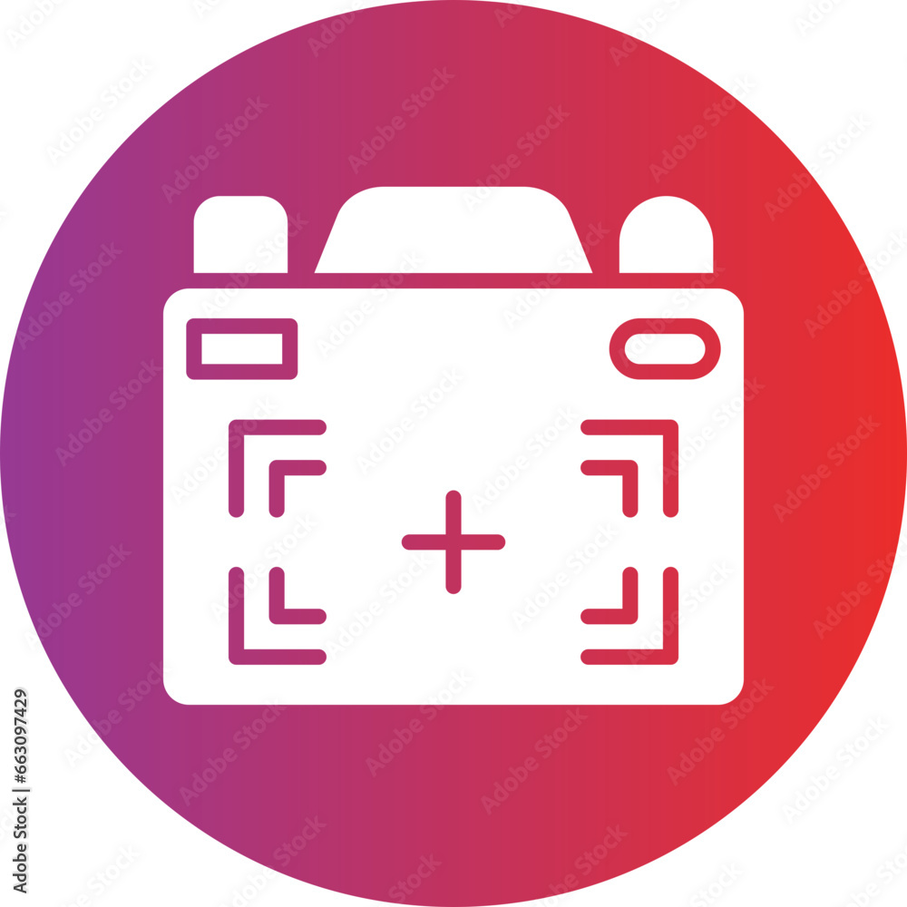 Obraz premium Vector Design Camera Frame Icon Style