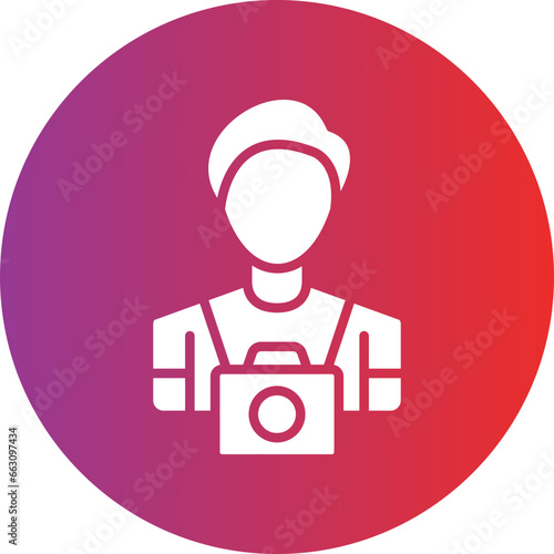 Vector Design Cameraman Icon Style