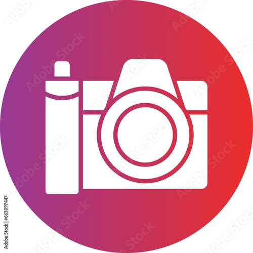 Vector Design Dslr Camera Icon Style