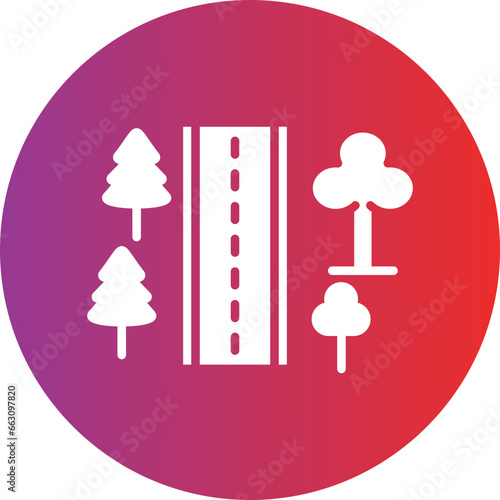 Vector Design Roadside Icon Style
