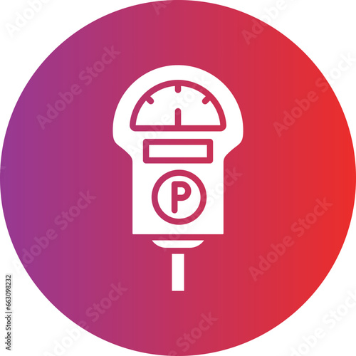 Vector Design Parking Meter Icon Style