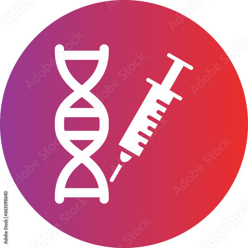 Vector Design Genetic Engineering Icon Style