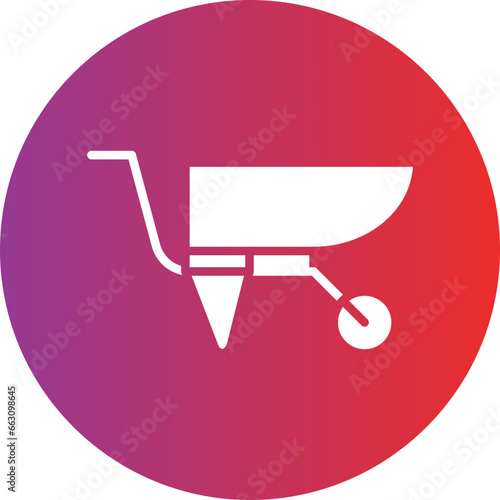 Vector Design Wheelbarrow Icon Style