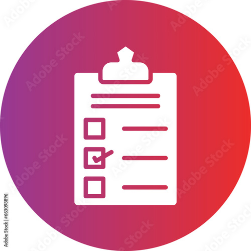 Vector Design Checklist Icon Style