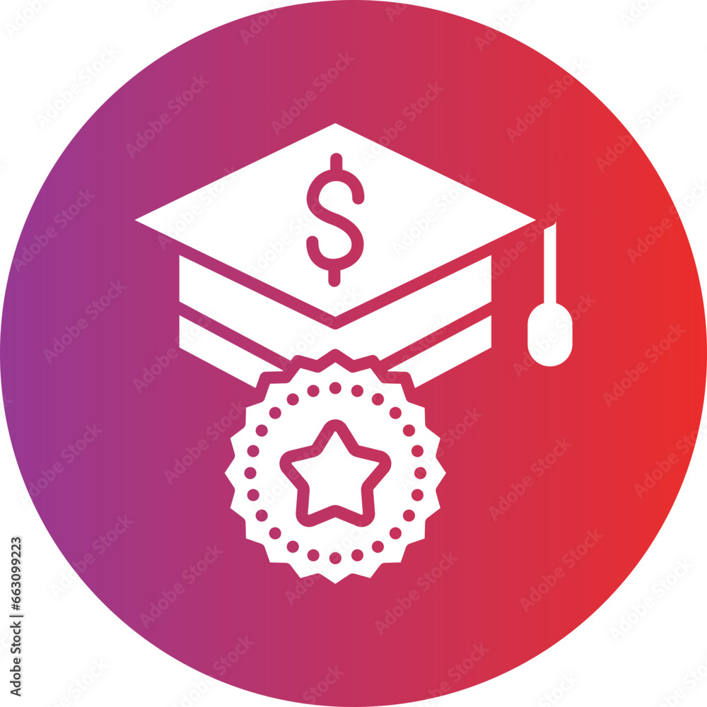 Vector Design Scholarship Icon Style Vector Design Scholarship Icon Style