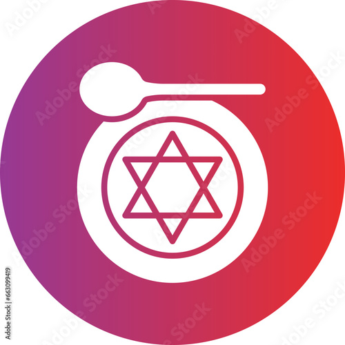 Vector Design Kosher Icon Style